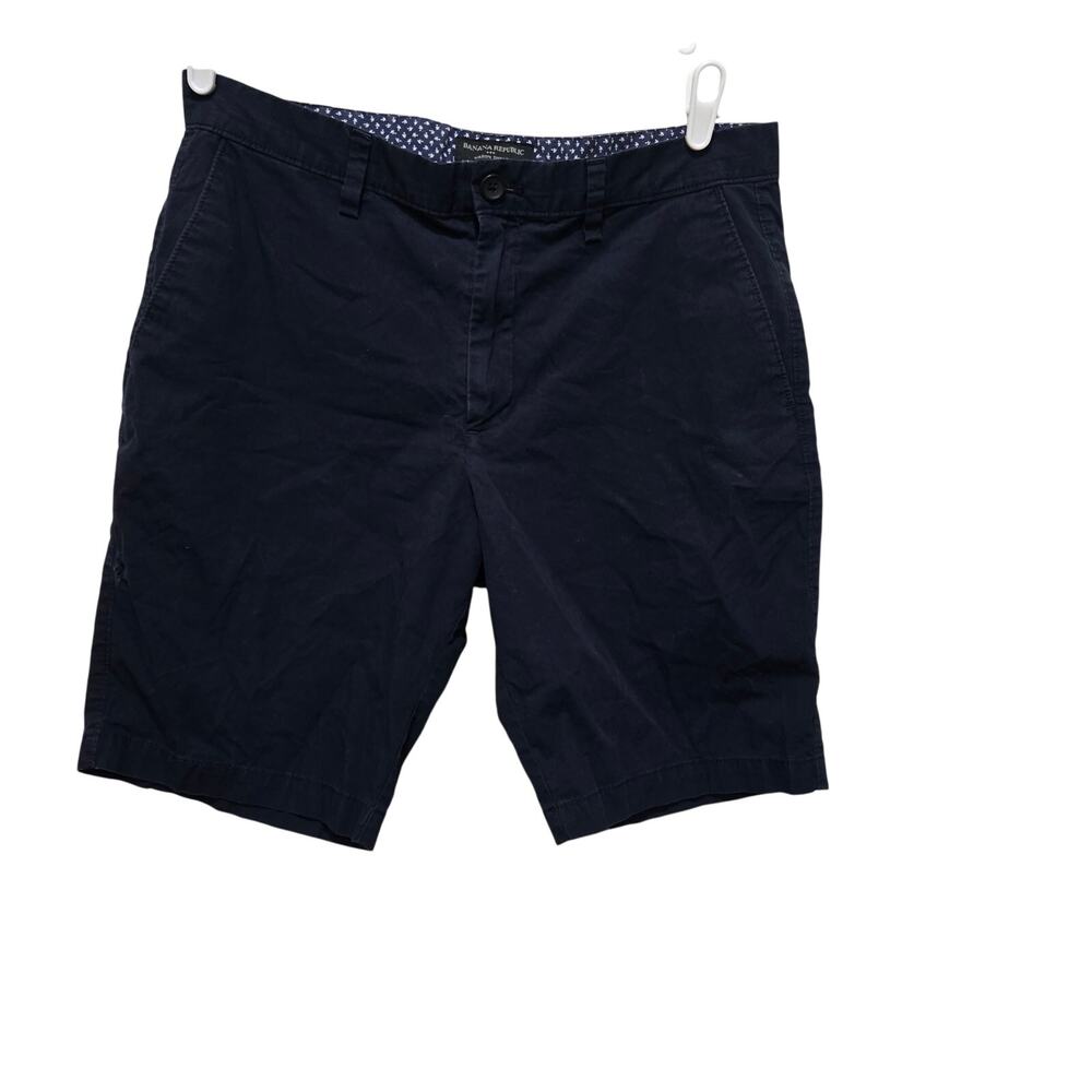 Banana republic shorts mens size 34 navy blue mason preppy shorts summer spring